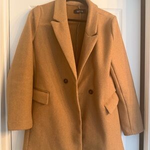 Fab'rik Women's Camel Pea Coat